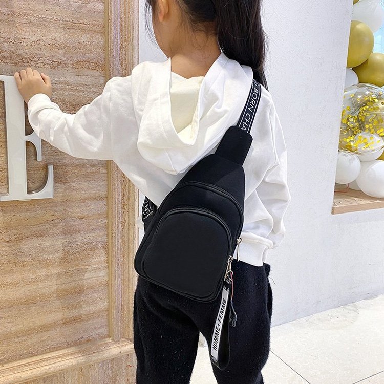Oxford Cloth Zip Single Shoulder Crossbody Bag - One Size - Image 2