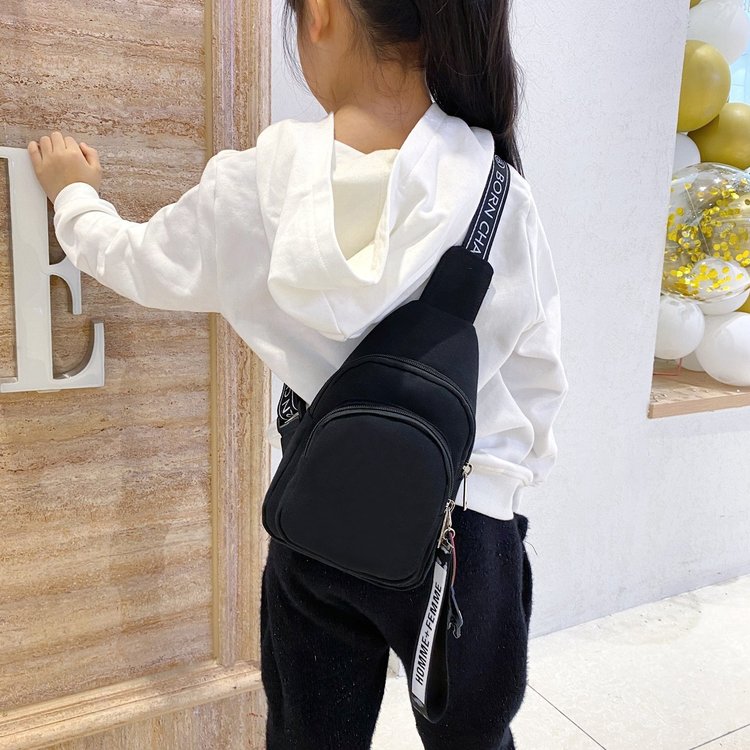 Oxford Cloth Zip Single Shoulder Crossbody Bag - One Size - Image 5