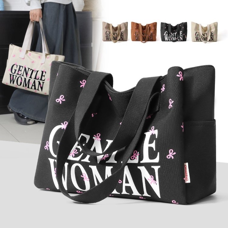 Printed Tote Bag with Magnetic Zip Closure - 2024 Summer - Image 2