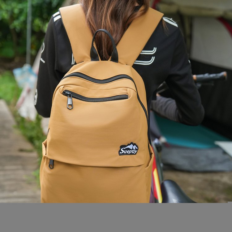Nylon Backpack with Zipper Closure Summer 2026 Medium - Image 2
