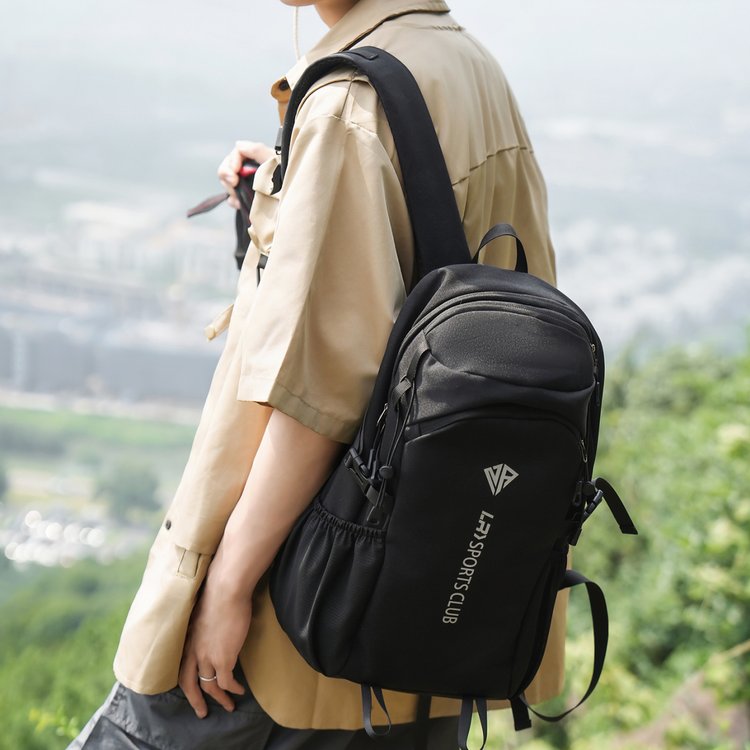 Nylon Backpack with Zipper Closure for Summer 2026 - Black,Khaki,Blue - Medium - Image 2