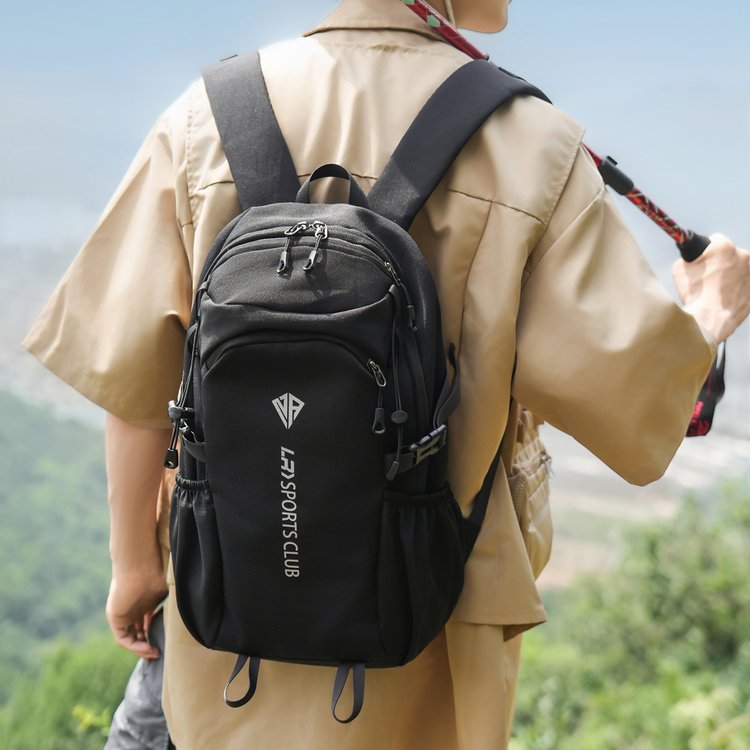 Nylon Backpack with Zipper Closure for Summer 2026 - Black,Khaki,Blue - Medium - Image 3