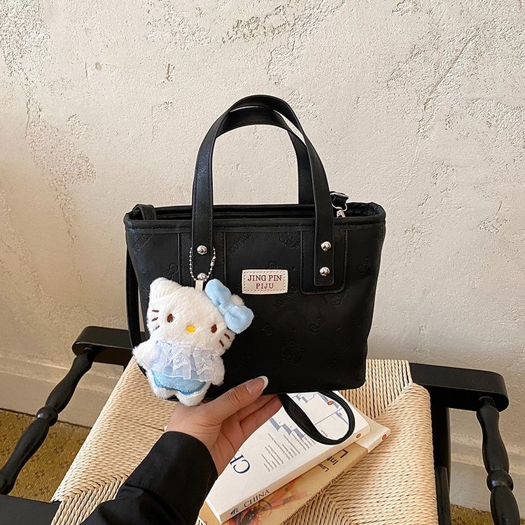 Women's One Shoulder Tote Bag with Zip Clasp Closure - Fall 2026 - White,Black,Blue,Pink - One Size - Image 2